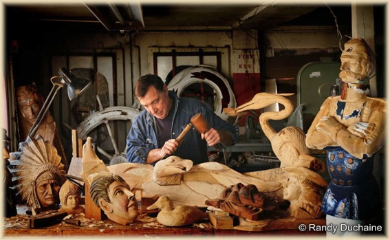 Sal Polisi, Master Woodcarver. Photo Copyright Randy Duchaine